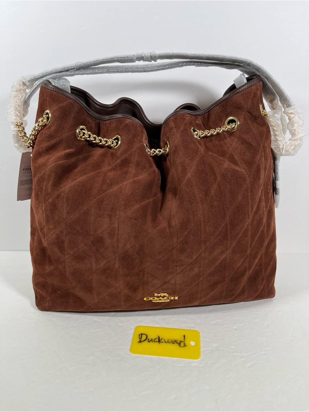 Coach Suede large purse MWT